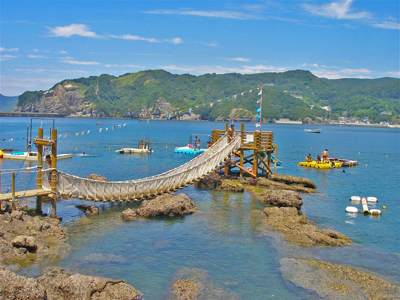 南伊豆にある妻良海上アスレチックで夏の思い出をつくりませんか 海と日本project In 静岡県