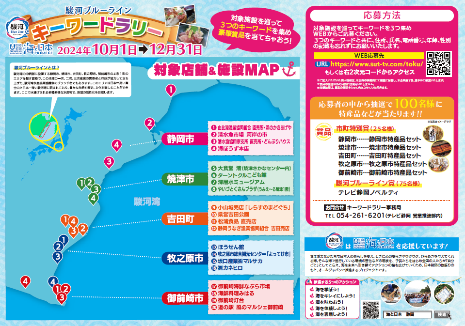 海と日本プロジェクト「駿河ブルーライン キーワードラリー」応募